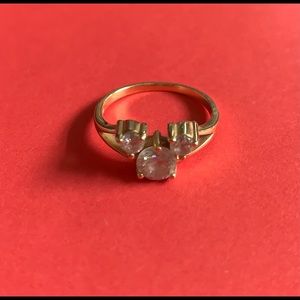 Mickey Mouse CZ 14k Gold Ring